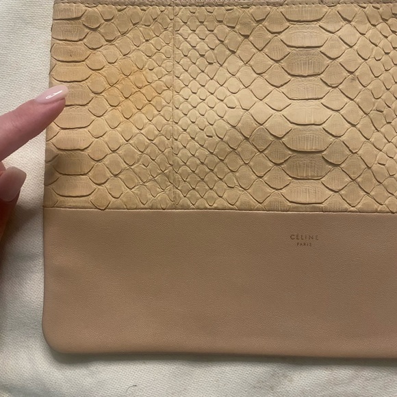 Celine authentic python leather clutch. RARE - Picture 9 of 16